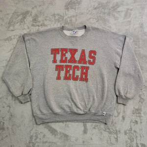 Sudadera De Colección Texas Tech Red Raiders Para Hombres 2XL XXL Russell Pullover EE. UU. 90s - Imagen 1 de 9