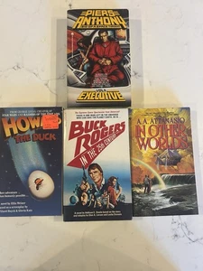 4 Vintage Sci-Fi Books Buck Rogers Howard the Duck Piers Anthony Attanasio - Picture 1 of 10