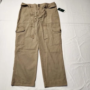 Pantaloni Lauren Ralph Lauren LRL Utility Cargo con cintura oliva donna taglia 14 outdoor - Foto 1 di 9