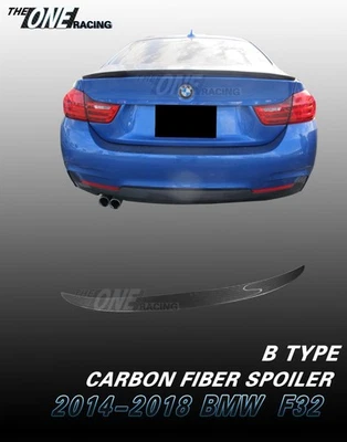 Alerón de carbono para BMW Serie 4 2014-2019 F32 428i 430i 435i cupé 2 puertas tipo B Foto 1 de 4
