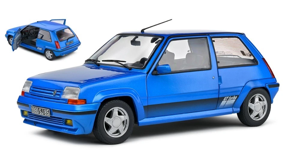 SOLIDO SL1810003 RENAULT R5 GT TURBO MKII 1989 BLUE 1:18 Modellino - Immagine 1 di 1