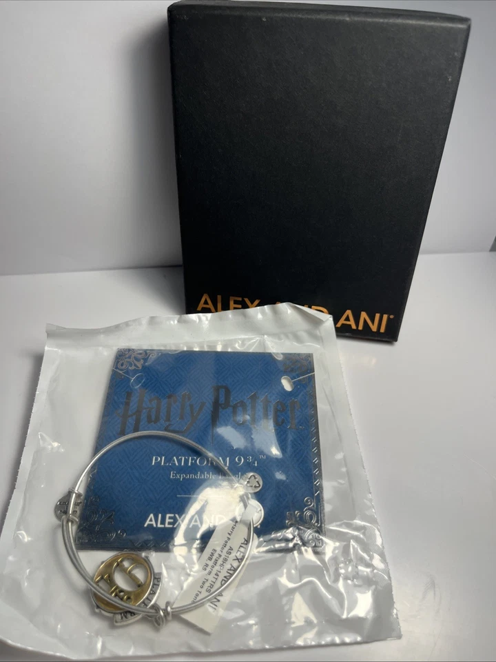 NWT Authentic ALEX AND ANI Harry Potter Platform 9 3/4 Two-Tone Bangle ~ SEALED - Image 1 of 1