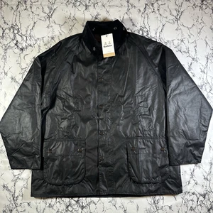 Chaqueta BARBOUR Para Hombres Negra Bedale Cera TALLA 46 NUEVA CON ETIQUETAS Auténtica Algodón Encerado - Imagen 1 de 20