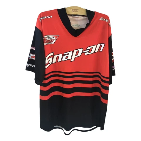 NHRA Doug Herbert Snap On Crew Shirt  Racing Size Large Red Black Cover