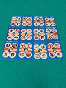 1989 Fleer Baseball -- Team Mini Logo Stickers -- Lot of 60+ - Picture 1 of 13