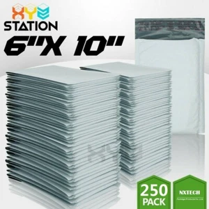 250 PZ #0 6x10 (6x9) Poly Busta Imbottita Buste Forniture Spedizione - Foto 1 di 9