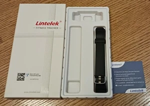 Black Lintelek Fitness Tracker Band NEW - Picture 1 of 4