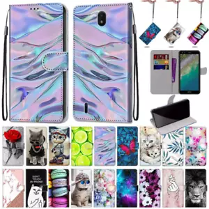 Flip Painted Leather Stand Wallet Phone Case For Nokia 6.3 G10 G20 C01 Plus - Picture 1 of 32