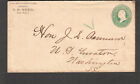 c 1880's cover C M Reed Erie PA to Senator John Donald J D Cameron Washington DC