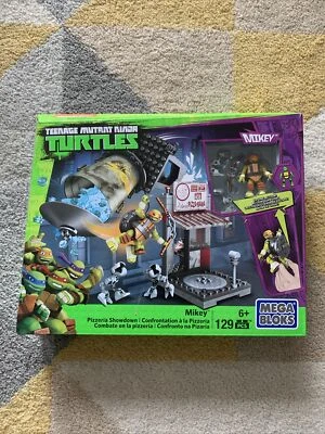 MEGA BLOKS TEENAGE MUTANT NINJA TURTLES MIKEY PIZZERIA SHOWDOWN 129PCS - New - Image 1 of 2