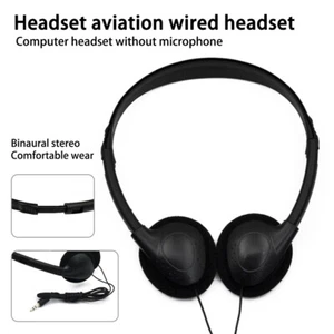 1-20x 3,5mm Jack Lekkie przewodowe słuchawki nauszne do telefonu laptopa MP3 LOT - Zdjęcie 1 z 8