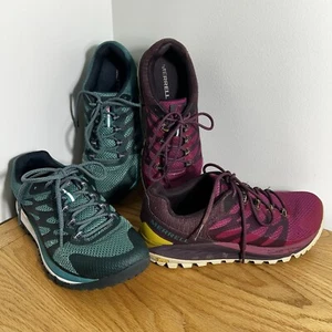 2er-Set Merrell Antora 2 Damen-Wanderschuhe 8 grün pink sportlich Laufen - Bild 1 von 24
