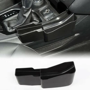 Center Gear Shift Side Storage Box Organizer Tray for Jeep Cherokee 14-20 Black - Picture 1 of 6