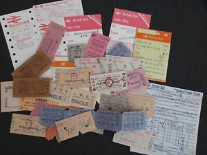 Good Selection of Old Railway Tickets Collection - Various Dates/Journeys etc