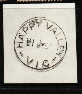 VIC POSTMARK - HAPPY VALLEY 1 JUL 1959 LAST DAY ARCHIVAL? - Picture 1 of 1