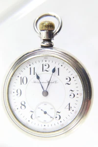 1906 Hampden John Handcock The Duber Watch Co 18s 21j Silver RR Pocket Watch - Picture 1 of 8