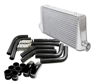 Kit de tuberías de intercooler DIY de 3" + Intercooler de montaje frontal de E/S de 3" 25" (L) x 12" (W) x 3" (T) Foto 1 de 4