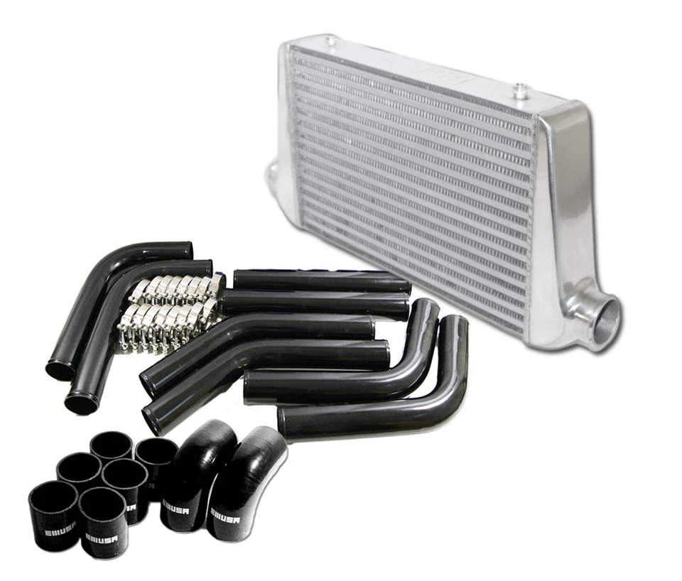 3"DIY Intercooler Piping Kit+3" I/O Front Mount Intercooler 25"(L)x12"(W)x3"(T) - Image 1 of 4