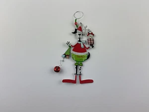 metal dog christmas orament 7 in tall presents dangles - Picture 1 of 4