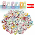 100Pcs Plastic Holding Clip Set Crafts Quilting Sewing Knitting Crochet DIY