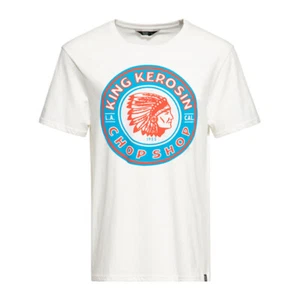 King Kerosin Chop Shop T-Shirt Off White - Picture 1 of 3