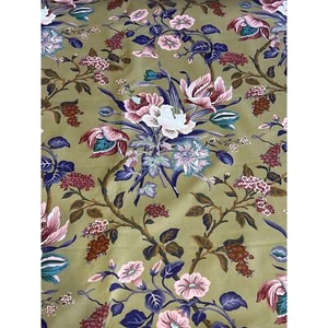 Tela de tapicería vintage Cyrus Clark floral chintz cabaña romántica Indiane - Imagen 1 de 8