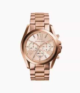 Michael Kors Bradshaw Chronograph Rose Gold-Tone Stainless Steel Watch #MK5503