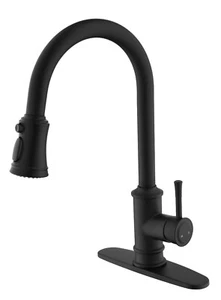 Brushed Nickel Pull Out Faucet fits Stainless Steel Kitchen - Picture 1 of 12