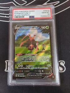 PSA 10 Kricketune V #TG12 Full Art Silver Tempest Pokemon Card