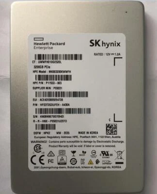 3.2T SSD SK hynix U.2 NVME TLC PE6031 HPK2 MK003200KWWFH  HFS3T2GDUFEH-A430A - Image 1 of 3
