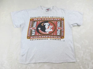 Camicia VINTAGE Florida State Seminoles uomo grande grigia FSU calcio NCAA* - Foto 1 di 15