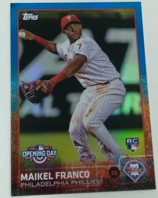 2015 Topps Opening Day Opening Day Edition Blue #185 Maikel Franco RC EX/NM - Image 1 of 2