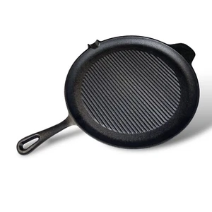 Parrilla redonda de hierro fundido Gold Coast con boquilla de goteo - Imagen 1 de 9