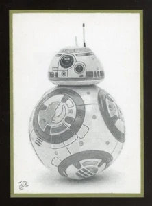 IRENA PURIC Star Wars BB-8 ORIGINAL ART SIGNED SKETCH Masterpiece 1/1 - Picture 1 of 2