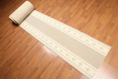 2'4" x 37' Nourison Palace Size Runner 100% New Zealand Wool Area Rug Camel - Image 1 of 4