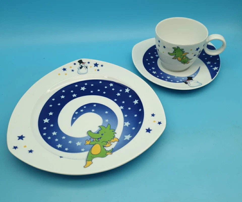 Geschirr Set Thomas Rosenthal Group 1998 Tabaluga Tasse Teller - Bild 1 von 4