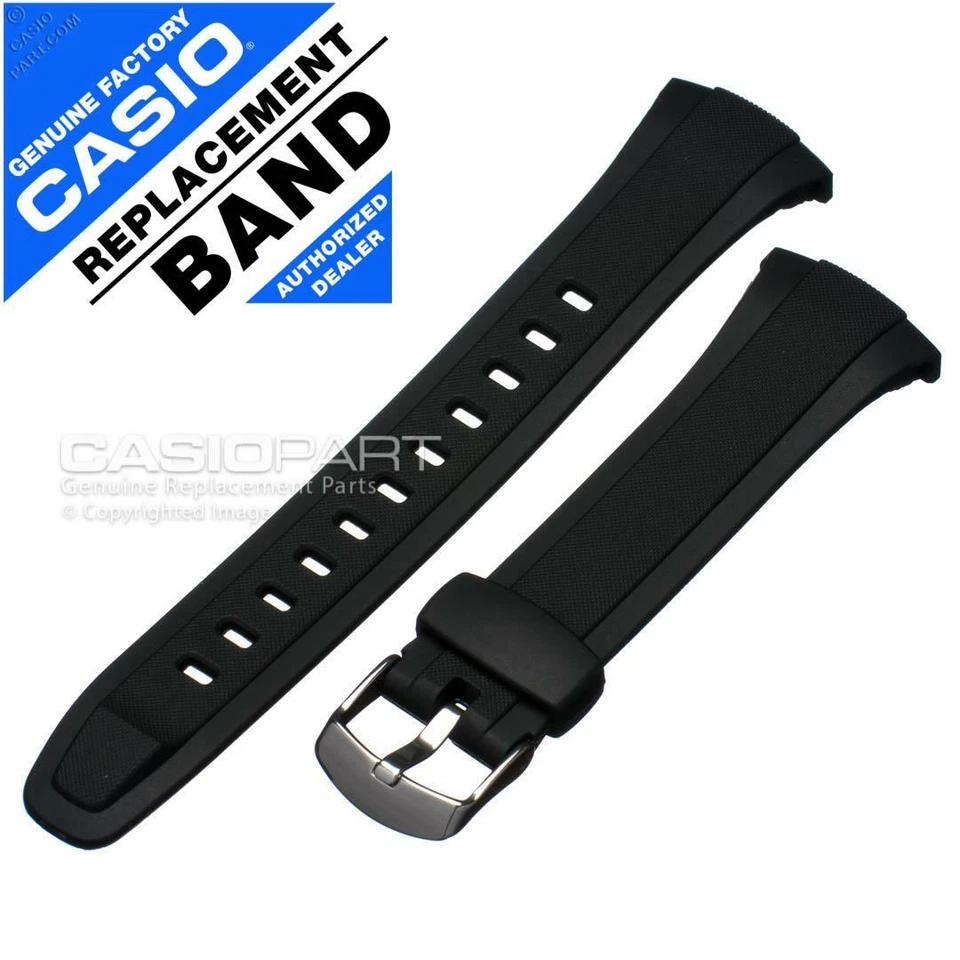 Casio Original Watch Band 10408444 Waveceptor Black Resin Band Wvam640