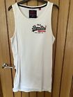 Superdry white long line vest dress size S uk 8 / 10 VGC small S worn once