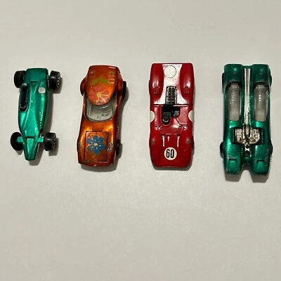Lot of 4 1960s Hot Wheels Redline Metallic Cars Torero, Ferrari, Splittin Image - Image 1 of 4