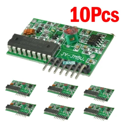 10PC 315MHZ IC 2262/2272 4CH Key Wireless Remote Control Receiver Module Arduino - Image 1 of 4
