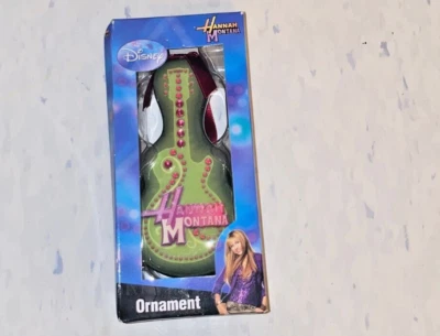 Guitarra Disney Hannah Montana Adorno de Navidad Nuevo en Caja Foto 1 de 2
