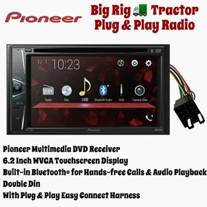 Pioneer FREIGHTLINER BIG RIG 6.2" Touchscreen Multimedia Receiver *Plug & Play* - Picture 1 of 6