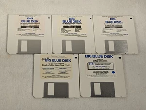 Lot of 5 Big Blue Disk IBM PC Monthly 3.5" Floppy Disks #55 #56 #57 Sampler Best - Picture 1 of 2