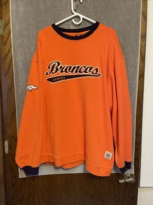 Denver Broncos NFL Reebok Gridiron Classics Vintage Fútbol Crew Sudadera 2XL Foto 1 de 4