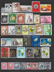 COLUMBIA ONE PAGE LOT - VARIOUS ISSUES - MAJORITY USED 1959 - 1969 - Picture 1 of 2