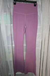 Lululemon Groove Super High Rise Flared Pant Nulu Size 6 Pink - Picture 1 of 9