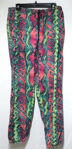 Vintage Ocean Equipment NEON ZICK ZAG Nylon Hammer Hose LARGE Muscle Beach 80er/90er L - Bild 1 von 8