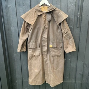Weatherbeeta Oilskin Coat Unisex Full Length Lined Riding Waterproof Coat - Picture 1 of 12