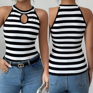 Comfortable and Stylish Striped Vest for Women Ideal for Daily Activities - Picture 1 of 64