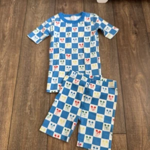 Hanna Andersson Disney Collection Mickey Mouse Ice Short Set Pajama 140 10 - Picture 1 of 7